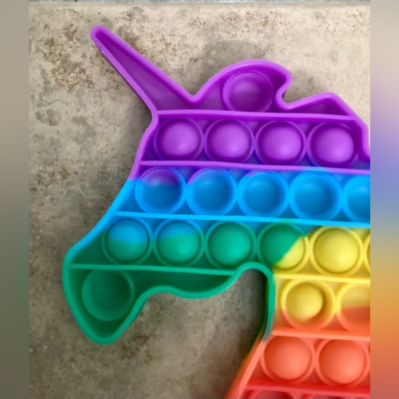 Rainbow Unicorn Fidget / Pop It - Picture 9 of 10